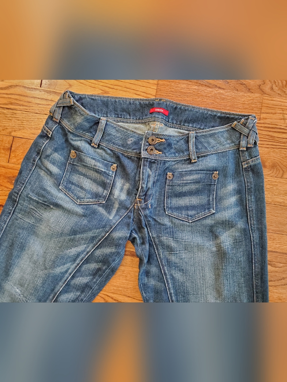 Guess Archival Vintage Early Y2K Low-Rise Jeans - Picture 2 of 16